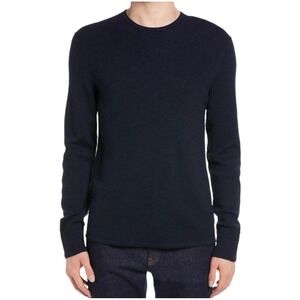 Rag & Bone Collins Merino Wool Sweater L blue designer classic minimalist